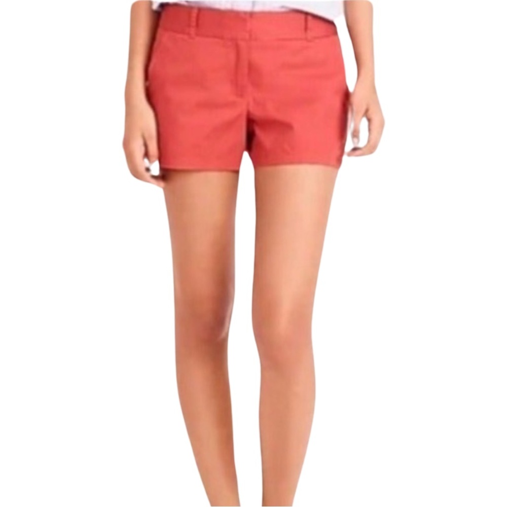 NWT J. Crew Chino Bermuda Shorts Samon Peach Size 4 - Picture 1 of 11